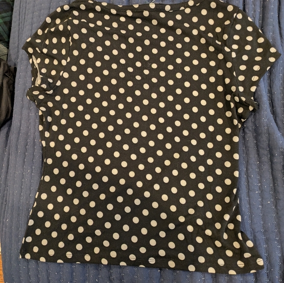 Modcloth polka dot t-shirt NWT size small - Picture 5 of 7